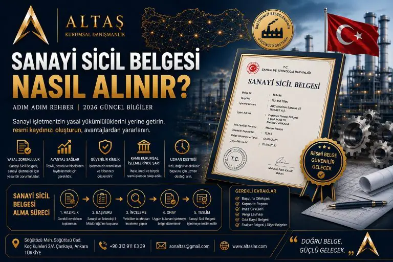 sanayi sicil belgesi nasıl alınır