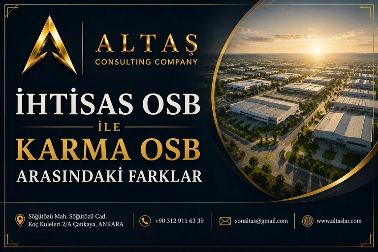 İhtisas OSB ile Karma OSB Arasındaki Farklar