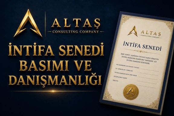 intifa senedi basımı ve danışmanlığı