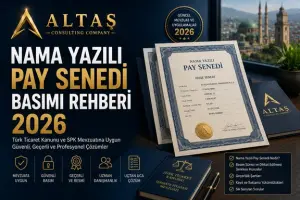 Nama Yazılı Pay Senedi Basımı Rehberi 2026