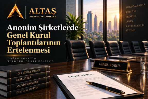 anonim şirketlerde genel kurul toplantılarının ertelenmesi