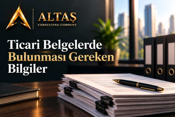 ticari belgelerde bulunması gereken bilgiler
