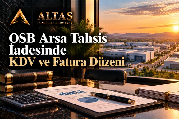 OSB arsa tahsis iadesinde kdv ve fatura düzeni